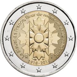 Obverse of France 2 euros 2018 - Cornflower - Bleuet de France