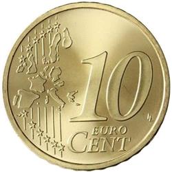 Reverse of Greece 10 cents 2002 - Rigas-Fereos Velestinlis 