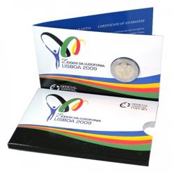 Obverse of Portugal 2 euros 2009 - 2nd Lusophone Games