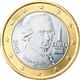 Photo of Austria 1 euro Wolfgang Amadeus Mozart