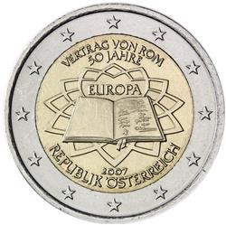 Obverse of Austria 2 euros 2007 - 50th anniversary of the Treaty of Rome