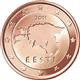 Photo of Estonia - 2 cents 2011 (Geographical image of Estonia)