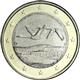 Photo of Finland 1 euro Two flying swans