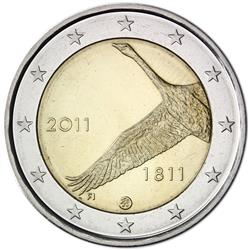 Obverse of Finland 2 euros 2011 - 200th Anniversary of the Bank of Finland
