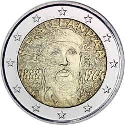 Obverse of Finland 2 euros 2013 - 125th Anniversary of the birth of F.E.Sillanpaa