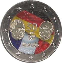 Obverse of Germany 2 euros 2013 - 50 Years of Franco-German Friendship (Elysee Treaty)