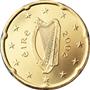 National side of Ireland 20 cents coin