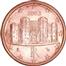 National side of Italy 1 cent coin