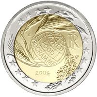 Image of Italy 2 euros commemorative coin