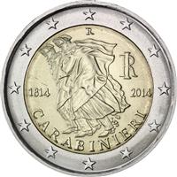 Image of Italy 2 euros commemorative coin