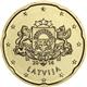 Latvia 20 cents 2014