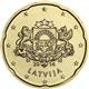 Photo of Latvia 20 cents Greater coat of arms of Latvia