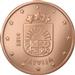 National side of Latvia 2 cents coin