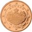 National side of Monaco 1 cent coin