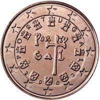 Image of Portugal 2 cents coin