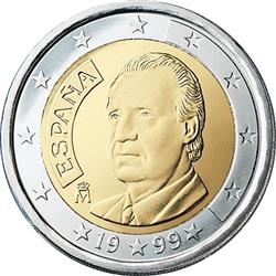 Obverse of Spain 2 euros 2004 - King Juan Carlos I de Borbon y Borbon