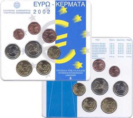 Obverse of Greece Official Blister (Dutch) 2002