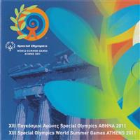 Obverse of Greek XIII Special Olympics - Acropolis KMS Set