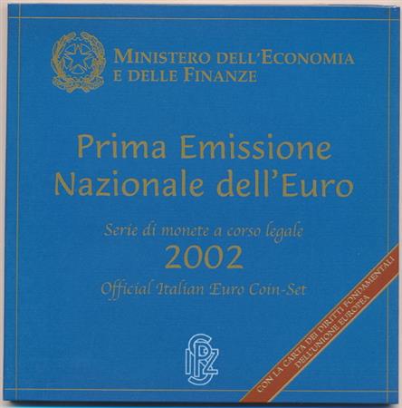 Obverse of Italy Official Blister 2002