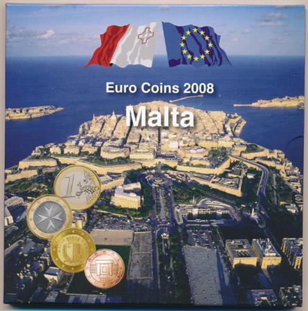 Obverse of Malta Official Blister - Post Office 2008