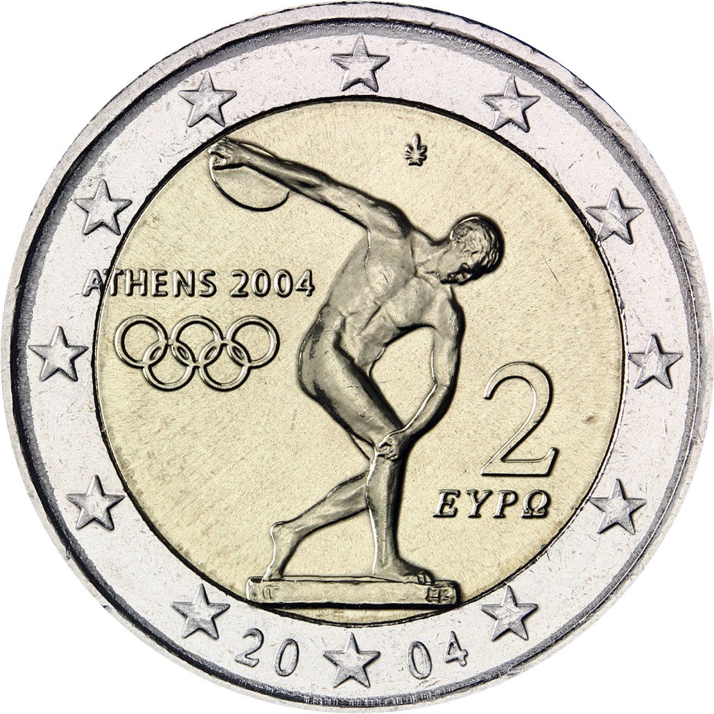 Greece 2 euro 2004 - Myron Discus Thrower [eur180]