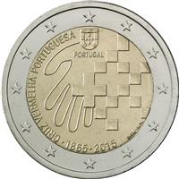 Image of Portugal 2 euros commemorative coin