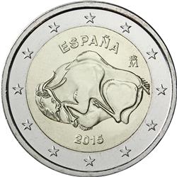 Obverse of Spain 2 euros 2015 - Cave of Altamira