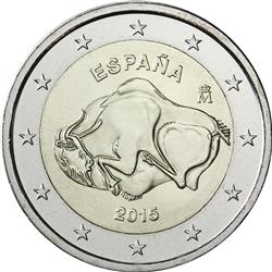 Obverse of Spain 2 euros 2015 - Cave of Altamira