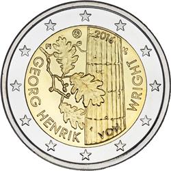 Obverse of Finland 2 euros 2016 - Georg Henrik von Wright