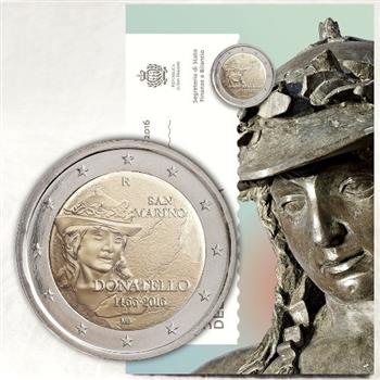 Obverse of San Marino 2 euros 2016 - 550 Years since the Death of Donatello