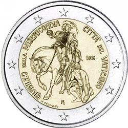 Obverse of Vatican 2 euros 2016 - Holy Year of Mercy