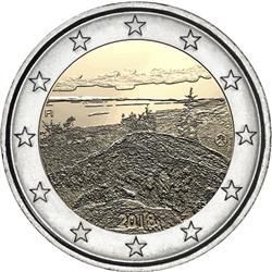 Obverse of Finland 2 euros 2018 - Koli National Park