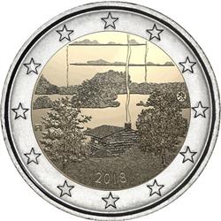 Obverse of Finland 2 euros 2018 - Sauna