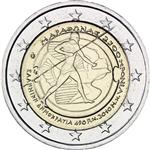 Obverse of Greek 2 euros coin