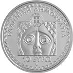 Obverse of Greek 10 euros coin