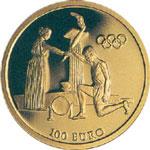 Olympic Torch Relay 2004 Gold coin A