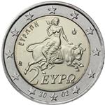 Obverse of Greek 2 euros coin