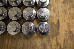 Photo of euro coin dies