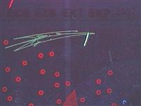 Ultraviolet image of Willem F Duisenberg's signature on euro banknotes