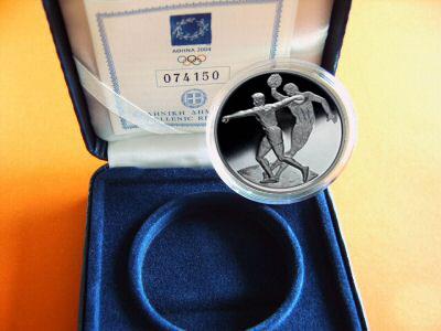 Obverse of Greece 10 euros 2003 - Disc throwing - Series A