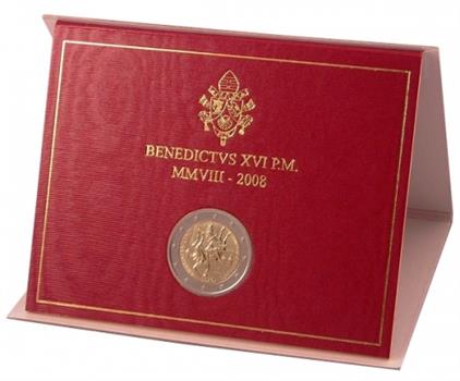 Obverse of Vatican 2 euros 2008 - Year of Saint Paul the Apostle