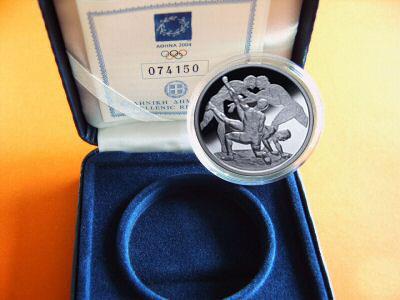 Obverse of Greece 10 euros 2004 - Wrestling - Series E