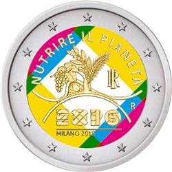 Obverse of Italy 2 euros 2015 - Expo 2015 World Exhibition