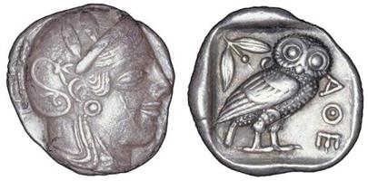 Athenian Owl coin