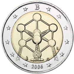 Obverse of Belgium 2 euros 2006 - Atomium