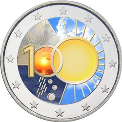 Obverse of Belgium 2 euros 2013 - 100 Years of Royal Meteorological Institute