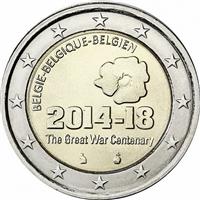 Image of Belgium 2 euros commemorative coin