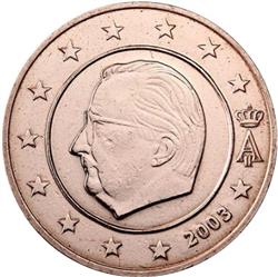 Obverse of Belgium 5 cents 2012 - Effigy and monogram of King Albert II