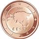 Photo of Estonia - 1 cent 2011 (Geographical image of Estonia)