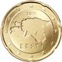National side of Estonia 20 cents coin